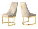 Lucy - Beige & Gold PU