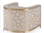 Honeycomb Beige & Gold
